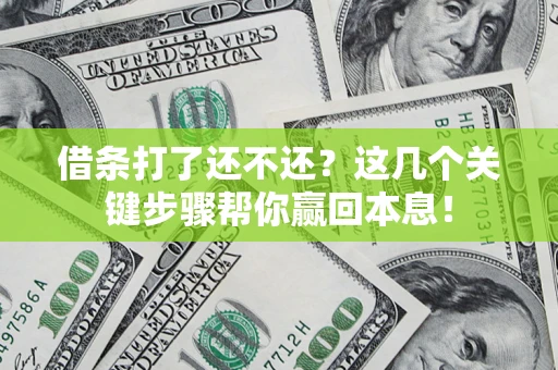 济南借条打了还不还？这几个关键步骤帮你赢回本息！