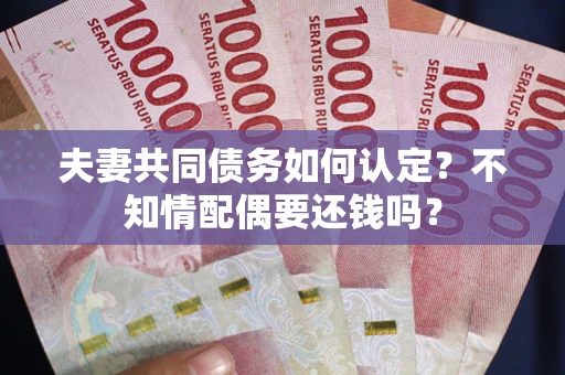 济南夫妻共同债务如何认定？不知情配偶要还钱吗？