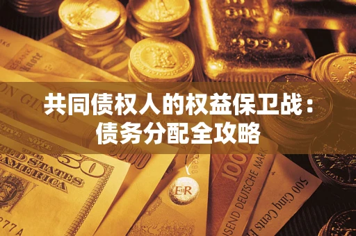 济南共同债权人的权益保卫战：债务分配全攻略