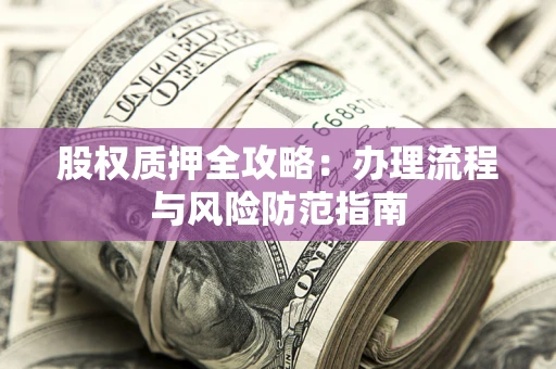 济南股权质押全攻略：办理流程与风险防范指南